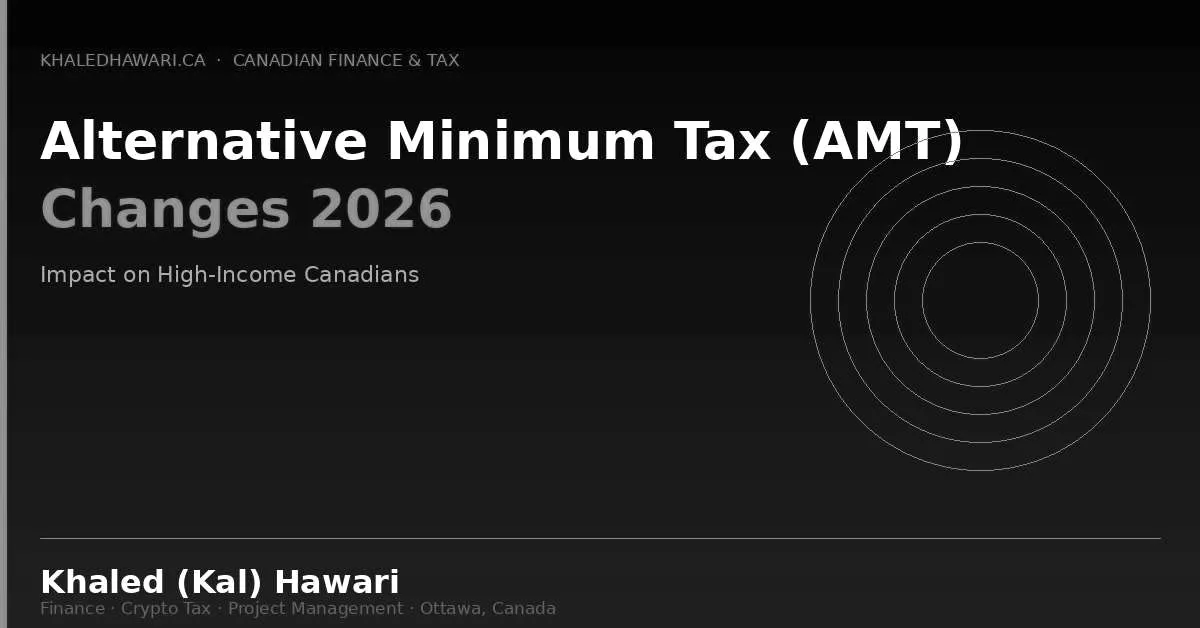 A tax adviser reviewing an alternative minimum tax calculation for a client selling a business in Ottawa