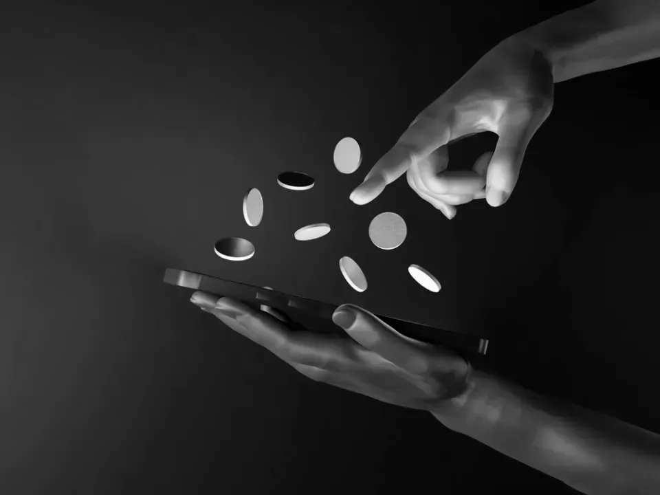 Conceptual image symbolizing the innovative and dynamic interaction between digital banking and cryptocurrency markets
