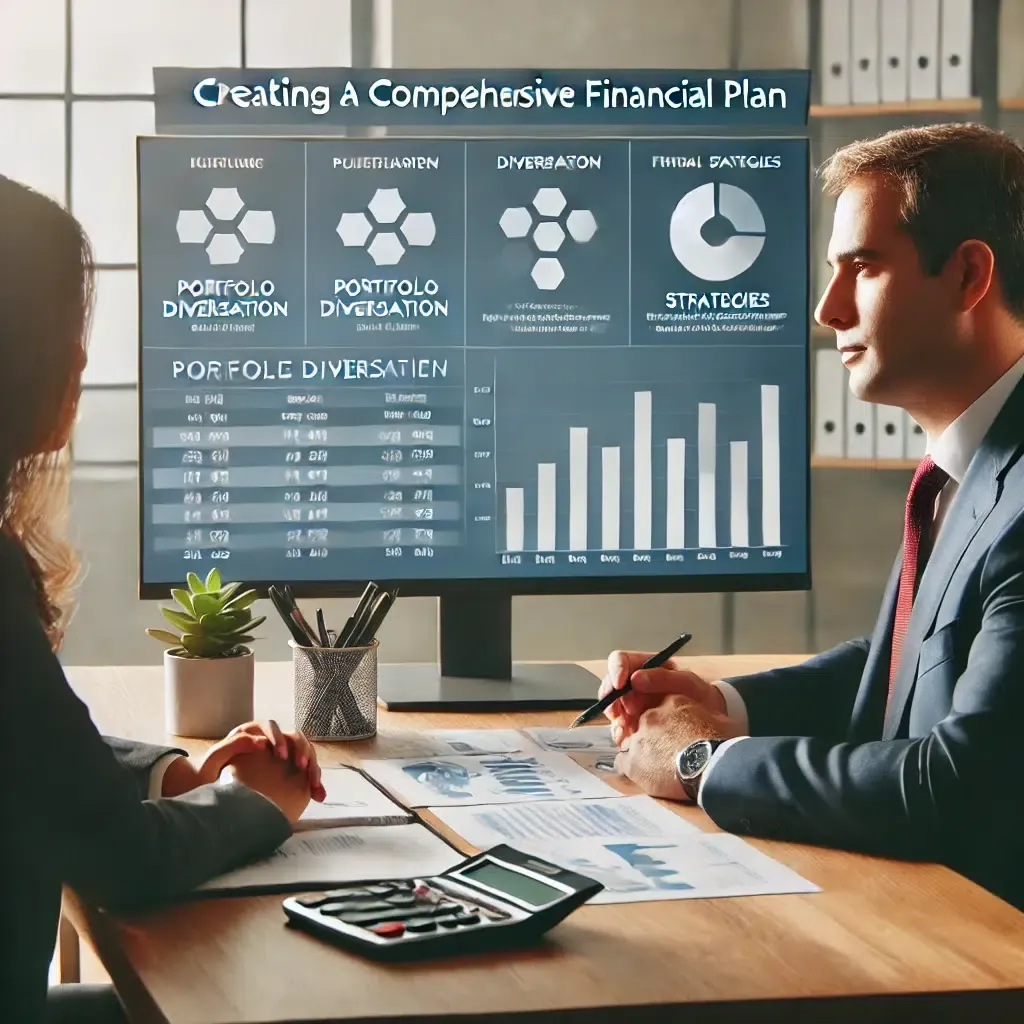 An adult child reviewing financial paperwork on behalf of an aging parent