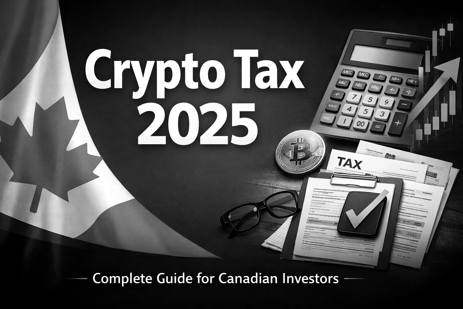 Cryptocurrency tax reporting guide for Canadian investors showing CRA compliance and capital gains calculation