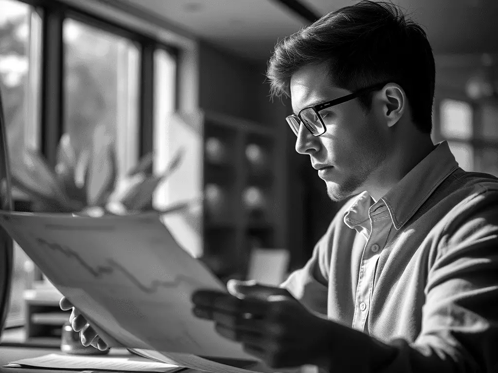 A Canadian investor reviewing sustainability ratings and portfolio allocations on a laptop