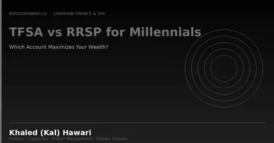 A dark title card reading 'TFSA vs RRSP for Millennials: Which Account Maximizes Your Wealth?'