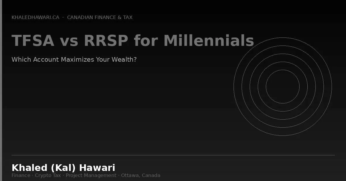 A young professional comparing TFSA and RRSP contribution options on a laptop at home