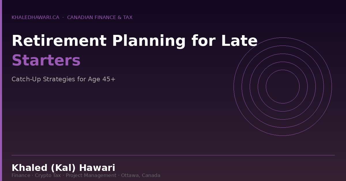 Retirement Planning for Late Starters: Catch-Up Strategies for Age 45+