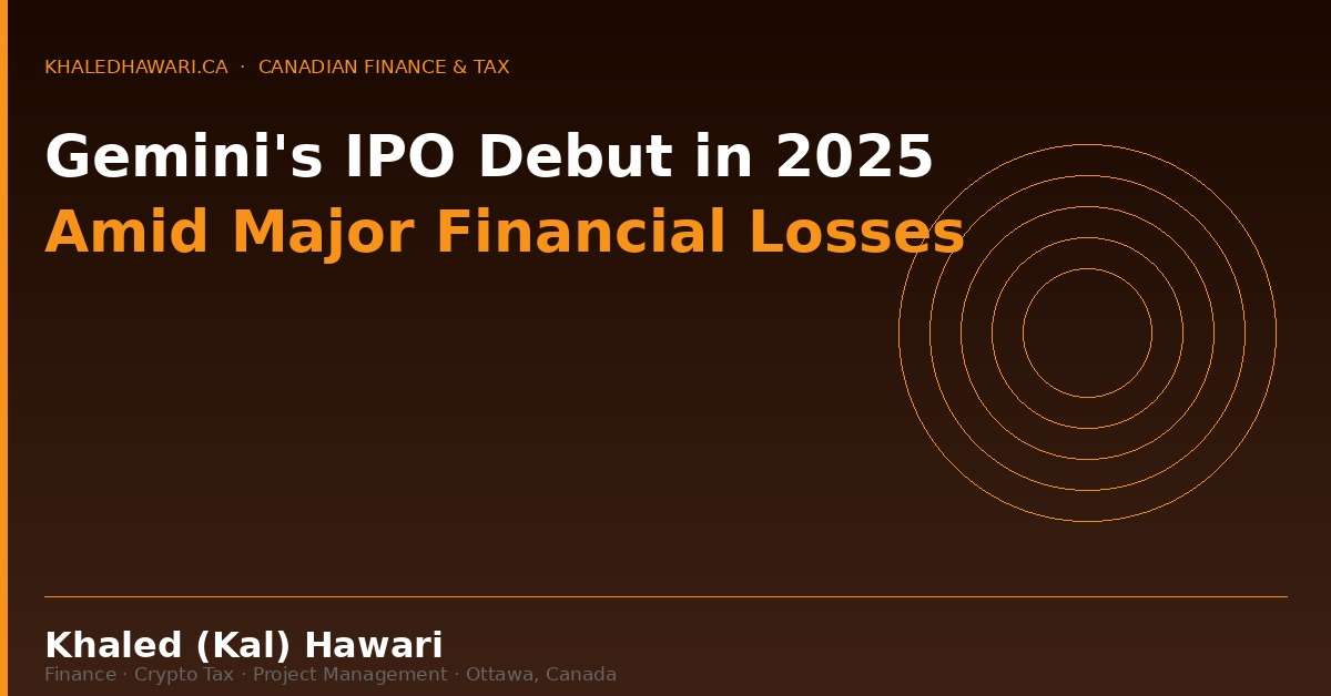 Gemini’s IPO Debut in 2025 Amid Major Financial Losses: An In-Depth Analysis