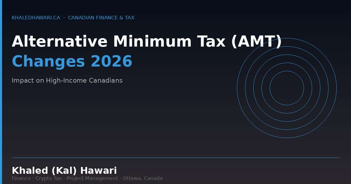 Alternative Minimum Tax (AMT) Changes 2026: Impact on High-Income Canadians